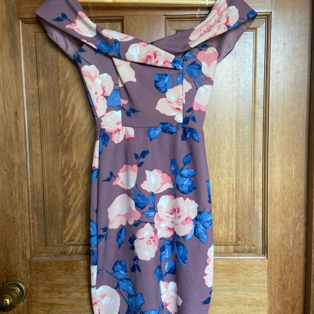 Charlotte Russe Purple Floral Dress